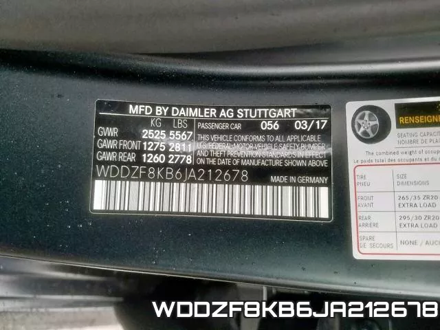 WDDZF8KB6JA212678 фото 2