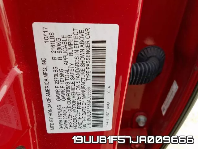 19UUB1F57JA009666 фото 2