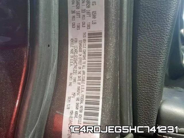 1C4RDJEG5HC741231 фото 2