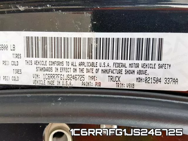 1C6RR7FG1JS246725 фото 2