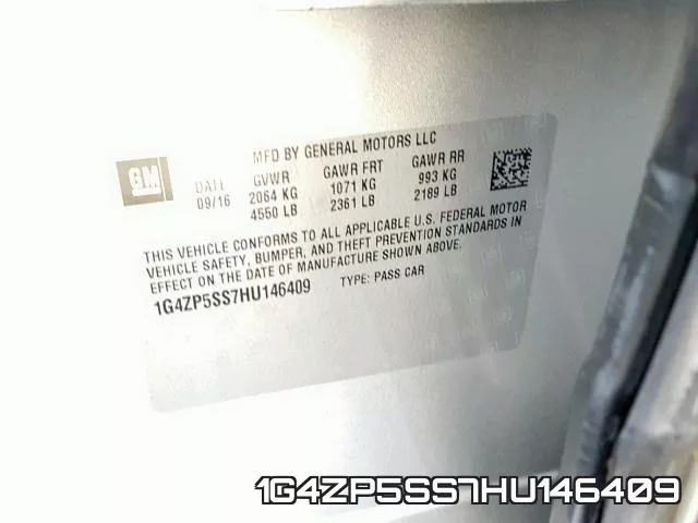 1G4ZP5SS7HU146409 фото 2