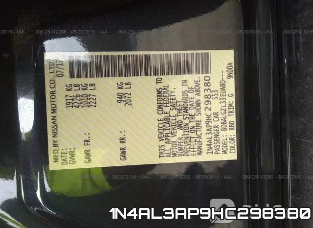 1N4AL3AP9HC298380 фото 10