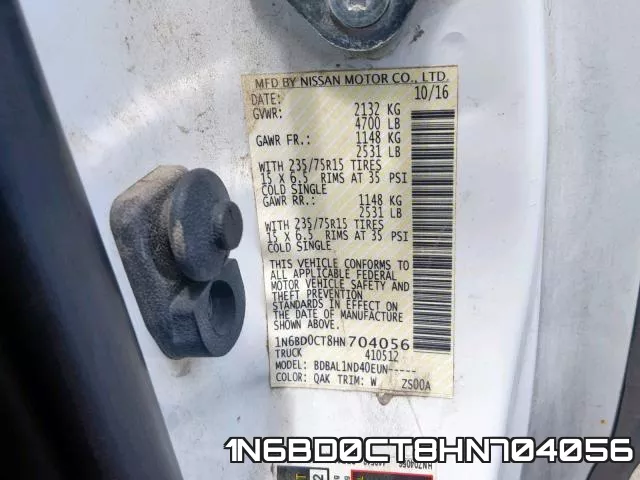 1N6BD0CT8HN704056 фото 2