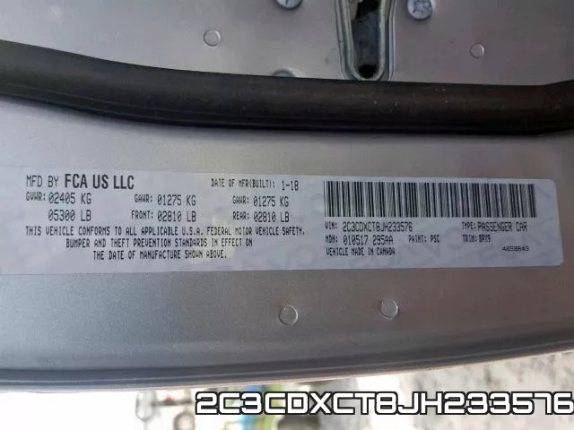 2C3CDXCT8JH233576 фото 2