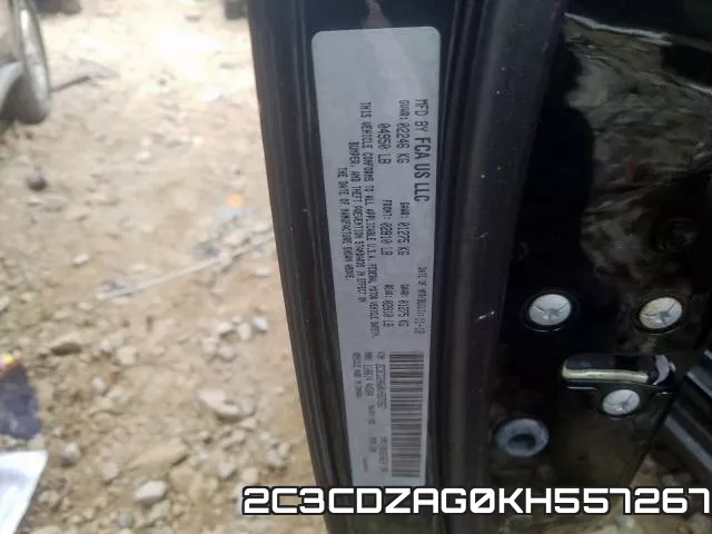 2C3CDZAG0KH557267 фото 2