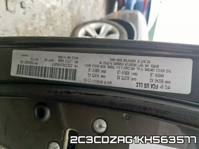 2C3CDZAG1KH563577 фото 2