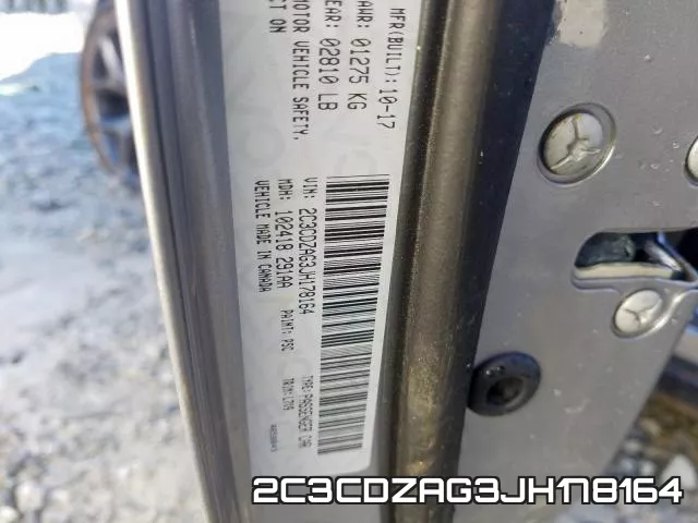 2C3CDZAG3JH178164 фото 2
