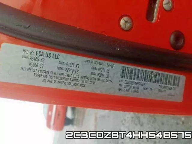 2C3CDZBT4HH548575 фото 2