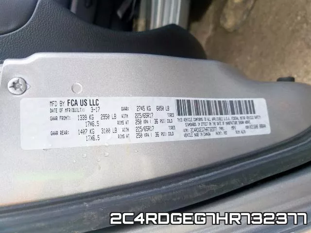 2C4RDGEG7HR732377 фото 2