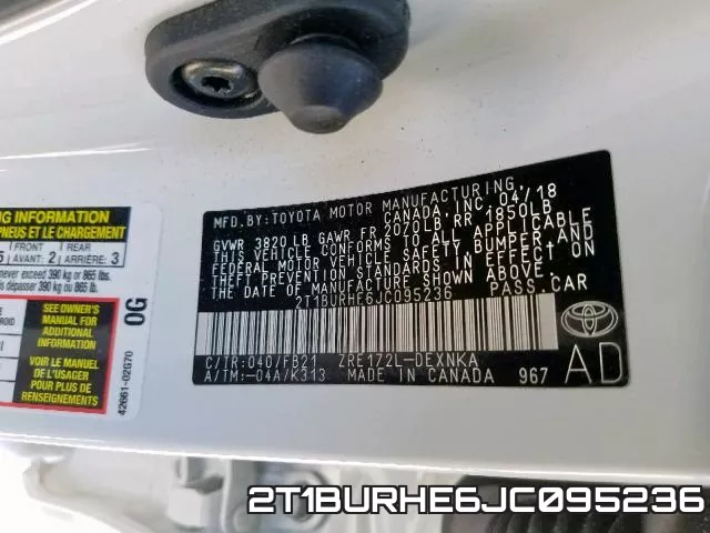 2T1BURHE6JC095236 фото 2