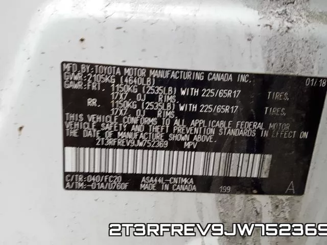 2T3RFREV9JW752369 фото 2