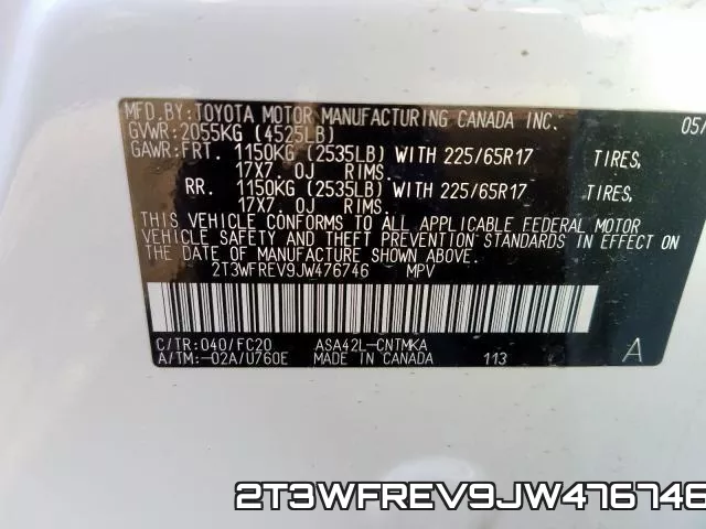 2T3WFREV9JW476746 фото 2