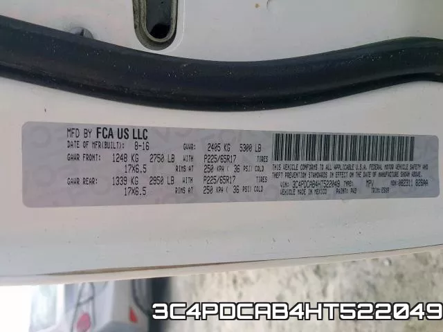 3C4PDCAB4HT522049 фото 2