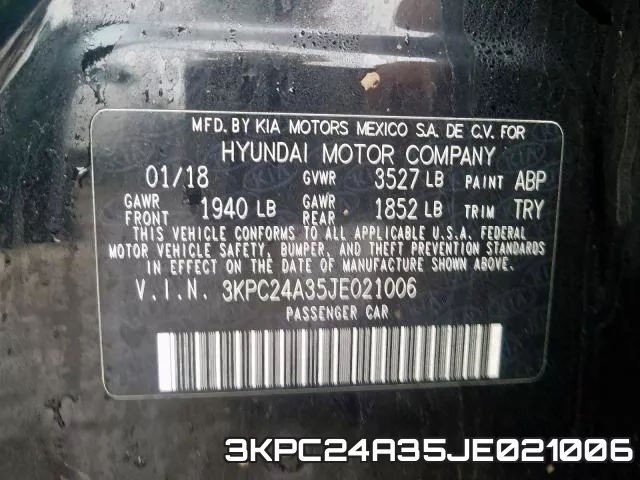 3KPC24A35JE021006 фото 2
