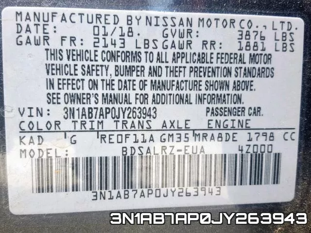 3N1AB7AP0JY263943 фото 2