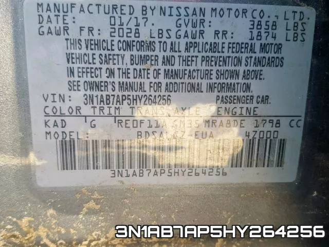 3N1AB7AP5HY264256 фото 2