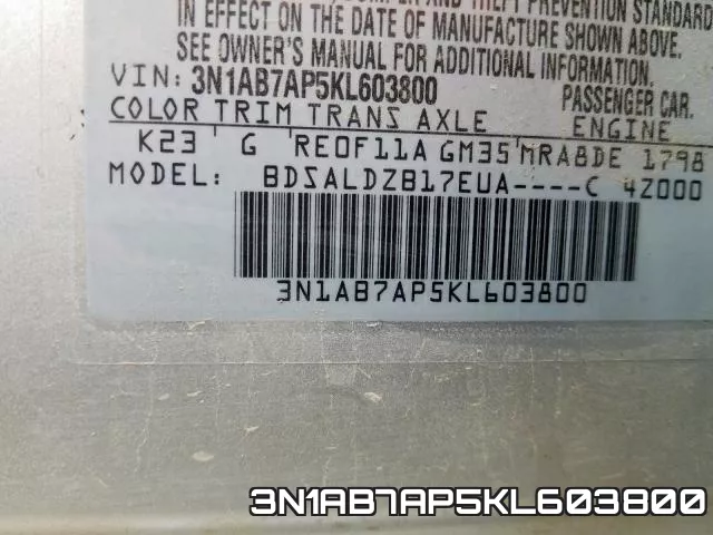 3N1AB7AP5KL603800 фото 2
