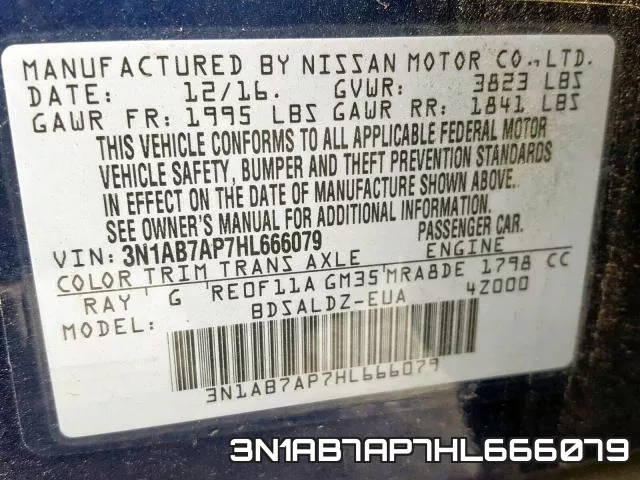 3N1AB7AP7HL666079 фото 2