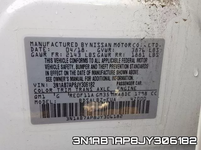 3N1AB7AP8JY306182 фото 2