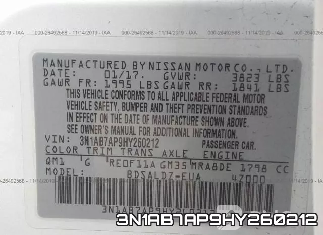 3N1AB7AP9HY260212 фото 10