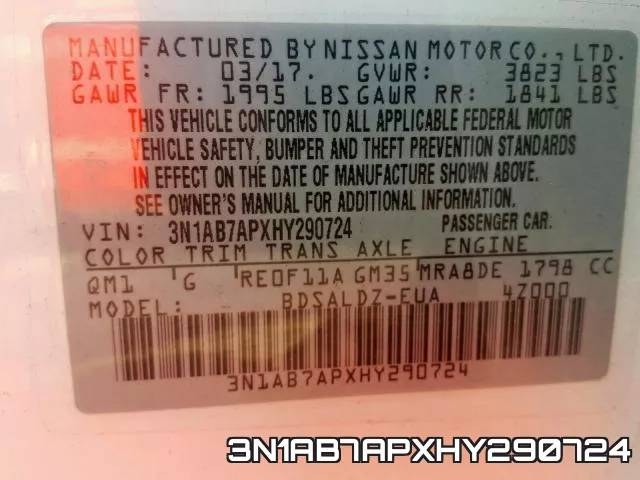 3N1AB7APXHY290724 фото 2