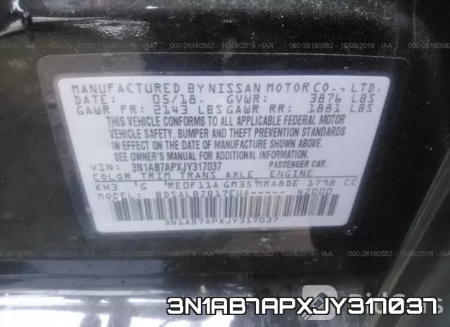 3N1AB7APXJY317037 фото 10