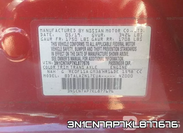 3N1CN7AP7KL877676 фото 10