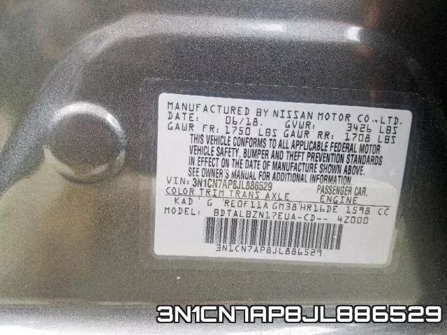 3N1CN7AP8JL886529 фото 2