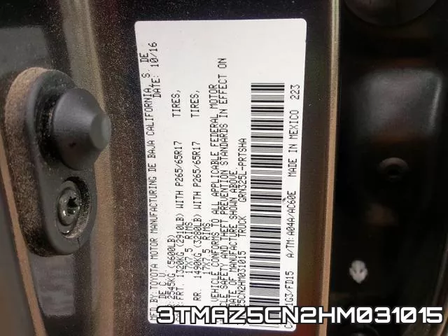 3TMAZ5CN2HM031015 фото 2