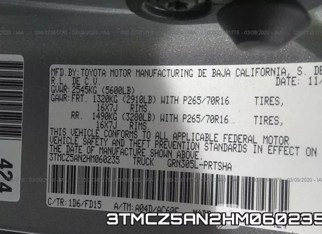 3TMCZ5AN2HM060235 фото 10