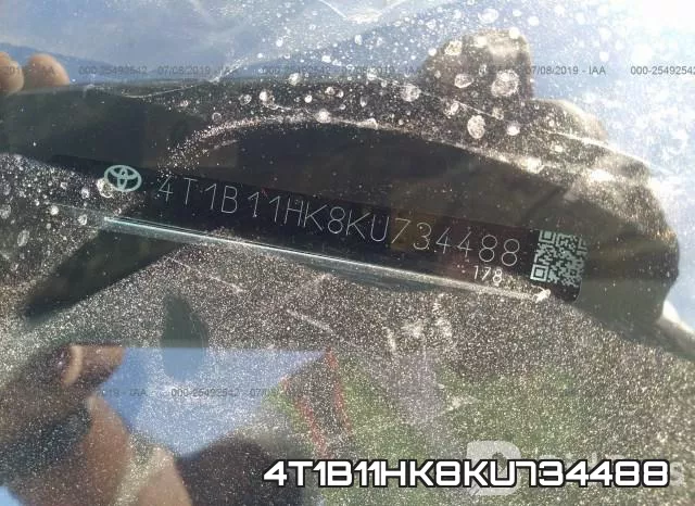 4T1B11HK8KU734488 фото 10