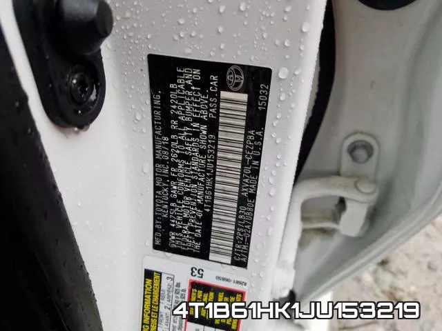 4T1B61HK1JU153219 фото 2