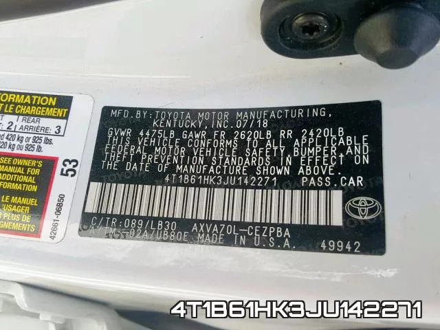 4T1B61HK3JU142271 фото 2