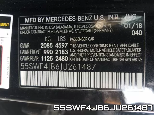 55SWF4JB6JU261487 фото 2