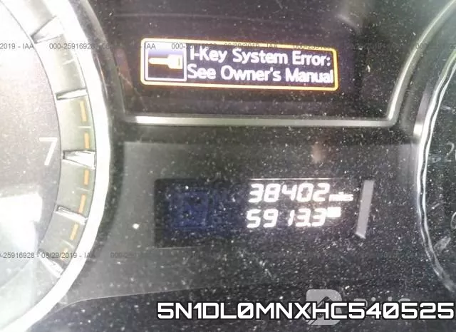 5N1DL0MNXHC540525 фото 8