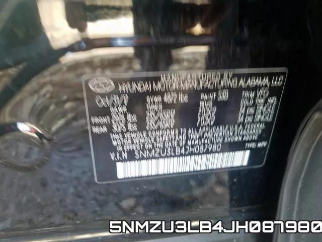 5NMZU3LB4JH087980 фото 2