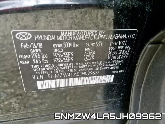5NMZW4LA5JH099627 фото 2