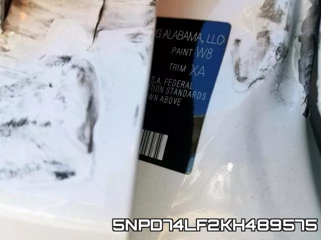 5NPD74LF2KH489575 фото 2
