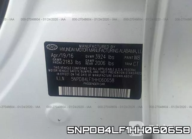 5NPD84LF1HH060658 фото 10