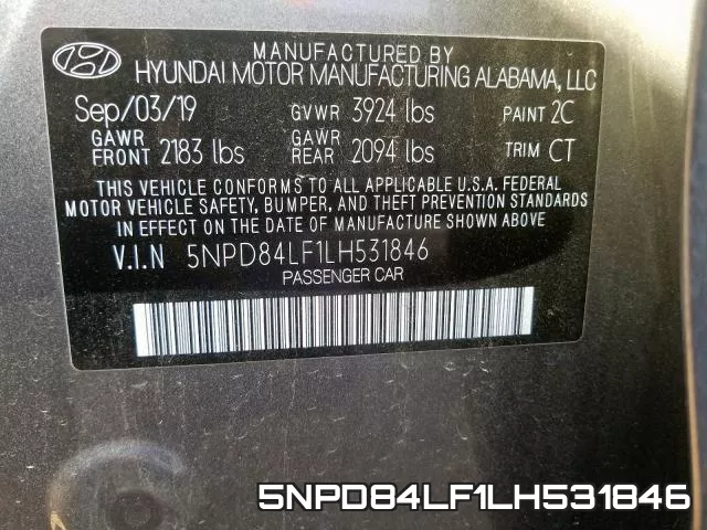 5NPD84LF1LH531846 фото 2