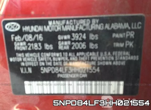 5NPD84LF3HH021554 фото 10