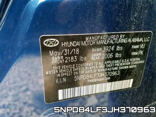 5NPD84LF3JH370963 фото 2