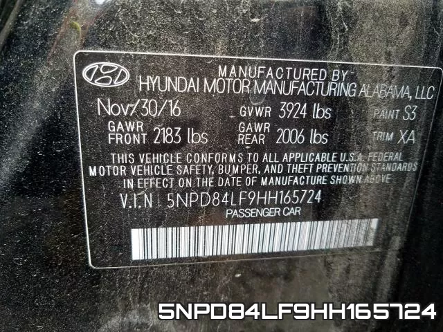 5NPD84LF9HH165724 фото 2