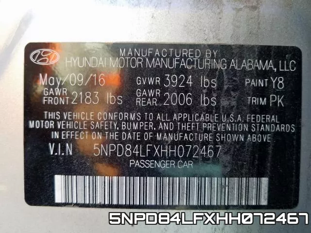 5NPD84LFXHH072467 фото 2