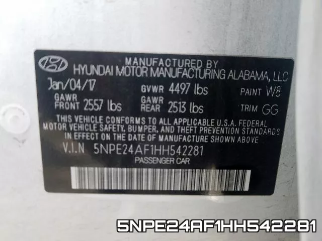 5NPE24AF1HH542281 фото 2