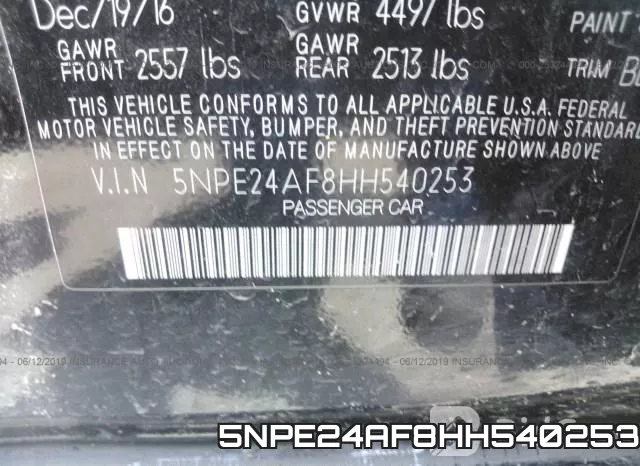 5NPE24AF8HH540253 фото 10