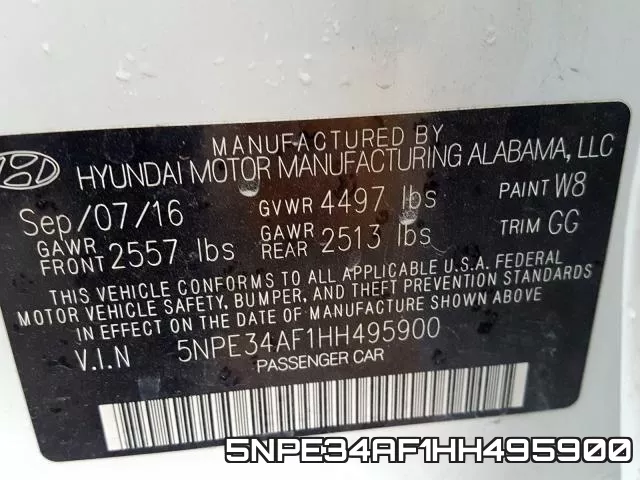 5NPE34AF1HH495900 фото 2