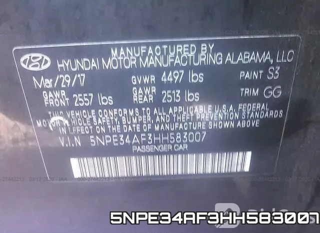 5NPE34AF3HH583007 фото 10