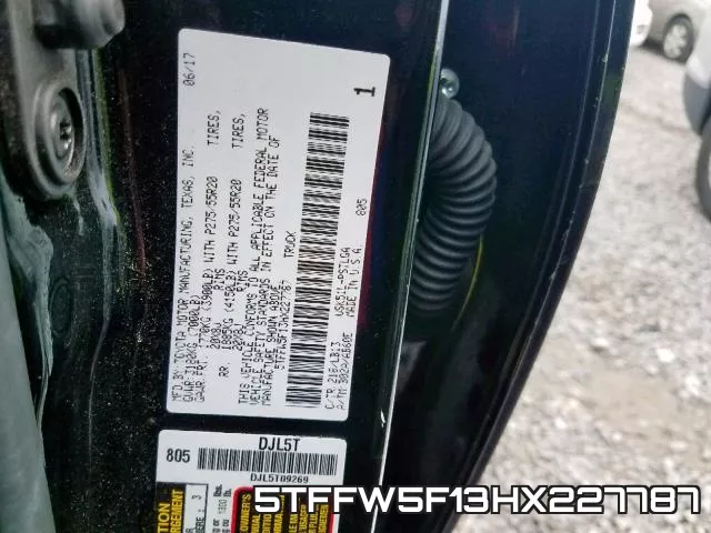 5TFFW5F13HX227787 фото 2
