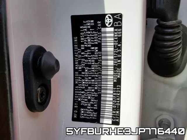 5YFBURHE3JP776440 фото 2
